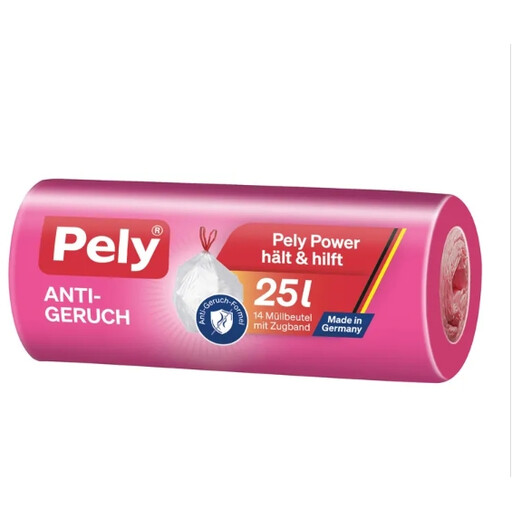 Pely Zugbandbeutel Anti-Odor 25L 14 Stück