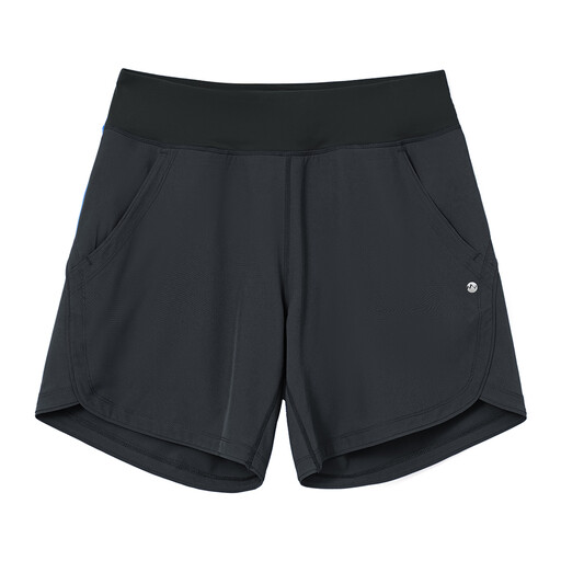 Willit Women's 7" Swim Board Shorts UPF 50+ High Waisted Swimming Shorts with Liner Pockets Black Size 38