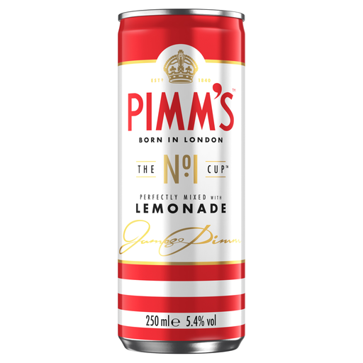 Pimm's & Lemonade can