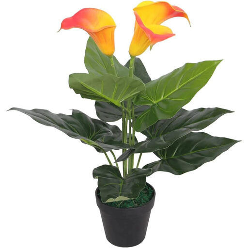 vidaXL Artificial Calla Lily with Pot - 45 cm