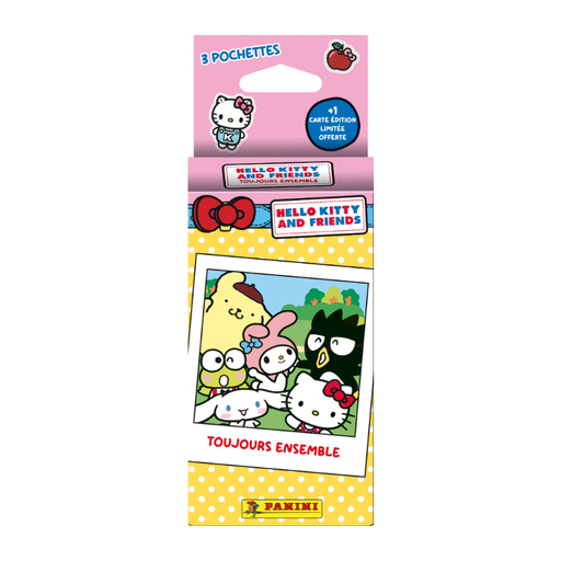 PANINI HELLO KITTY & FRIENDS TRADING CARDS Blister 3 Packs + 1 Limited Edition Card