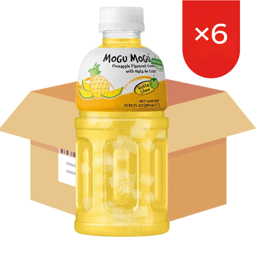 Mogu Mogu 菠萝味含椰果饮料 MOGU MOGU 320ml ×6 瓶