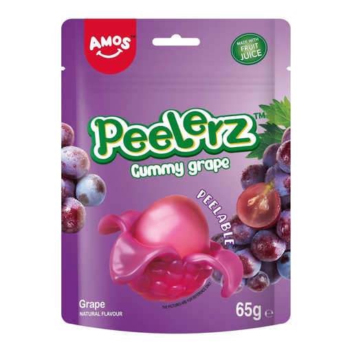 Amos Peelerz Gummy Grape 65g