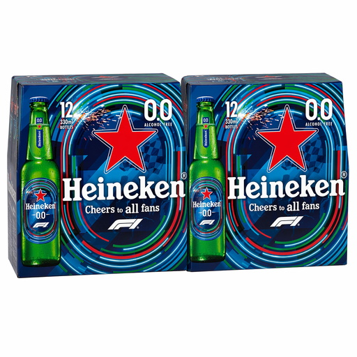 Heineken 0.0 Alcohol Free 12x330ml 24 Pack