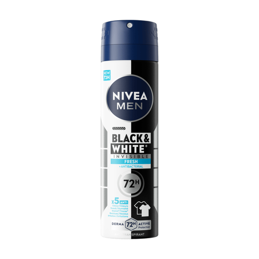 NIVEA 男士止汗喷雾 - Black & White Original 隐形经典款 150 毫升