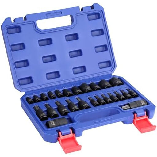 WORKPRO 25-Piece Torx Bit & External E-Socket Set