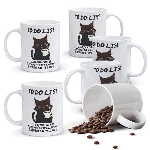Alphynix 1pc 11oz White Mug with Sarcastic To Do List