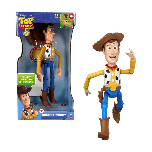 Toy Story 5 12-Inch Feature Running Woody Action Figure
