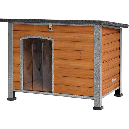 aivituvin Hundehütte aus Holz für drinnen und draußen