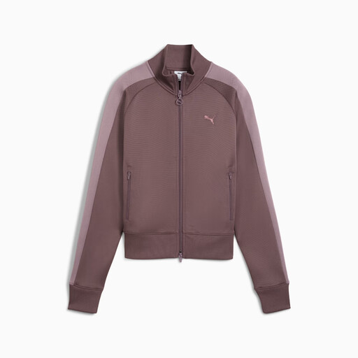 PUMA T7 Always On 葡萄干色短款运动夹克