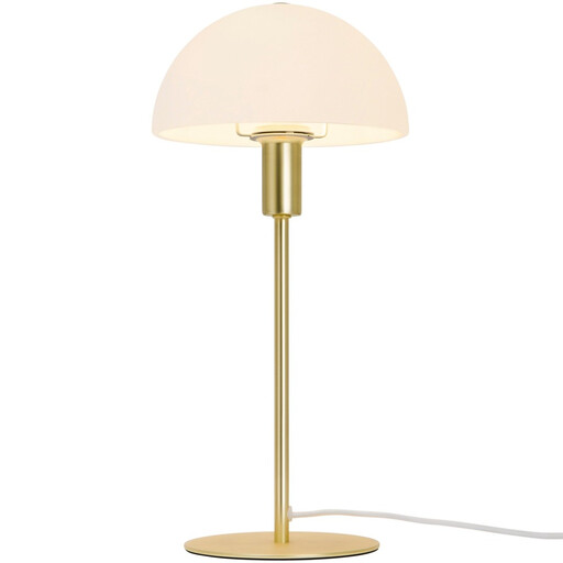 Lampe de Table ELLEN 20 en laiton et verre opale