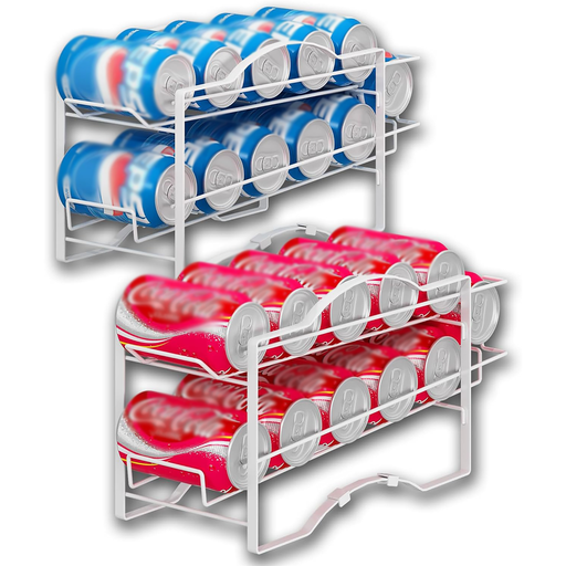 White cola display rack, 2-piece set