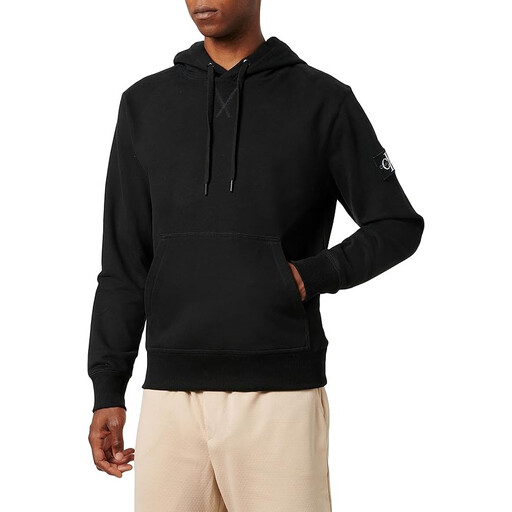 Calvin Klein Badge Hoodie - Black L