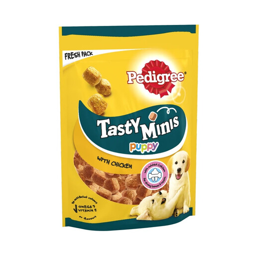 Pedigree Tasty Minis Puppy Dog Treats Chicken Chewy Cubes
