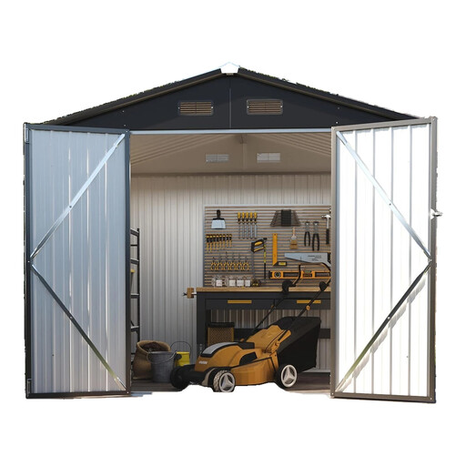 Aoxun Large Metal Garden Shed 235 x 171 cm