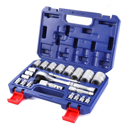 WORKPRO 22-Piece Socket Set with 3-in-1 Ratchet