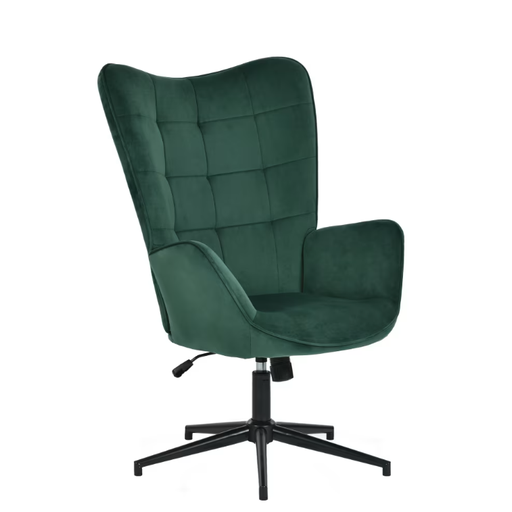 URBAN MEUBLE Armchair IRIS Black - Green - Velvet