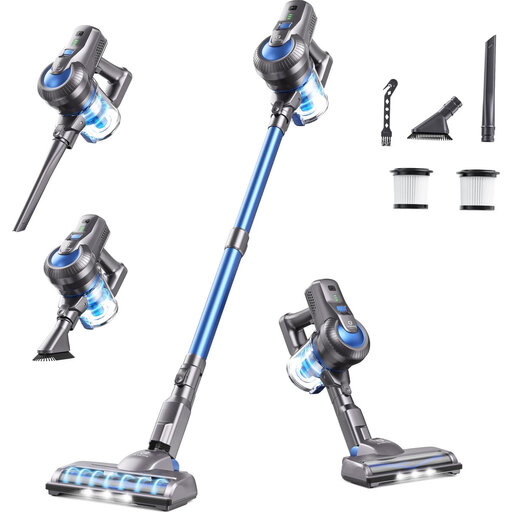 Greenote GT50 Cordless Vacuum Cleaner Dual Digital Motor HEPA Filter 23kPa 65db