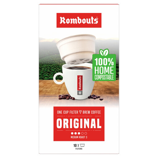 Rombouts Original Compostable One Cup Filter Coffee, 70 g