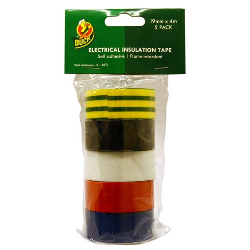 Duck Tape 电工绝缘胶带多卷装 19mm x 4m