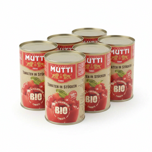 Mutti Gehackte Tomaten Bio 400g, 6er-Pack