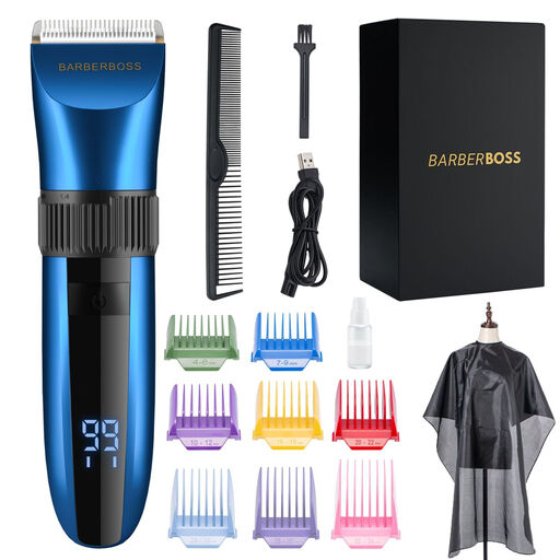Tondeuse professionnelle BarberBoss QR-2082 pour cheveux et barbe