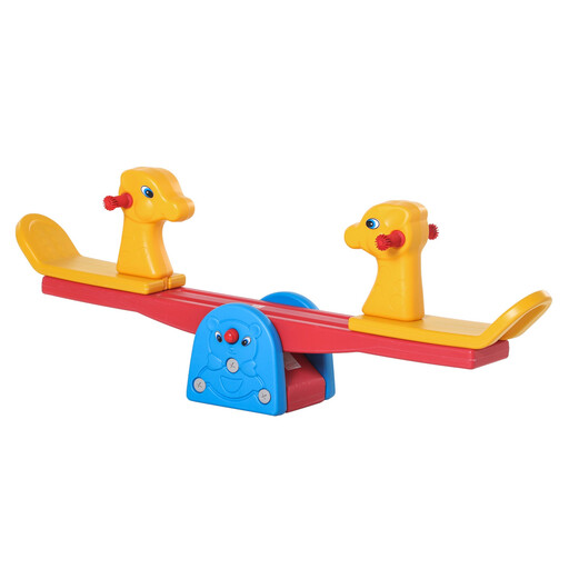 HOMCOM Children's Seesaw in a colourful animal design