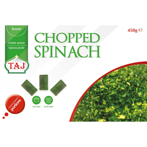 Taj Chopped Spinach 450G