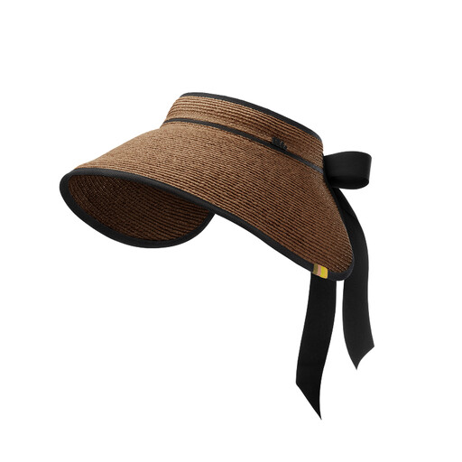 Beneunder UL558, Summer Roll-Up Straw Outdoor Sports Breathable Comfortable Hat Brown