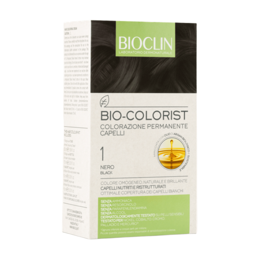 Bioclin bio-colorist 1 black natural hair dye