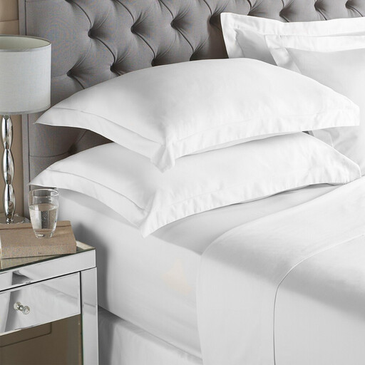 Paoletti 200TC 100% Cotton Fitted Sheet in White