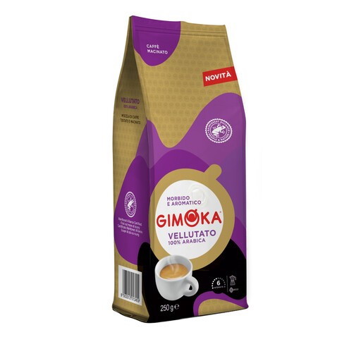 GIMOKA Vellutato 100% 阿拉比卡 Rainforest 咖啡粉，250 g