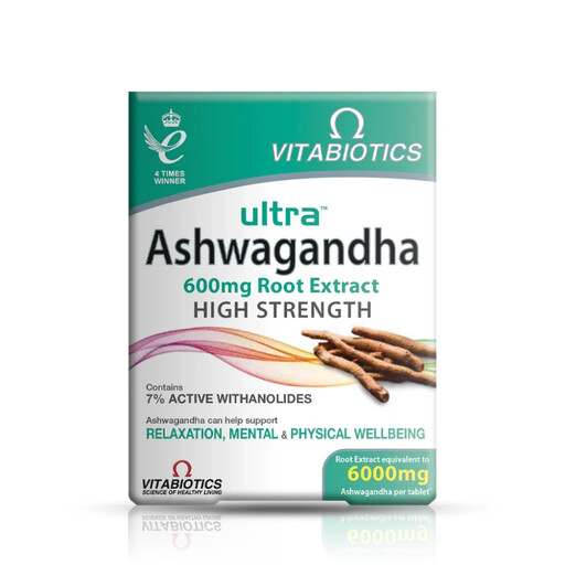 Vitabiotics Ultra Ashwagandha Stress Support Tablets