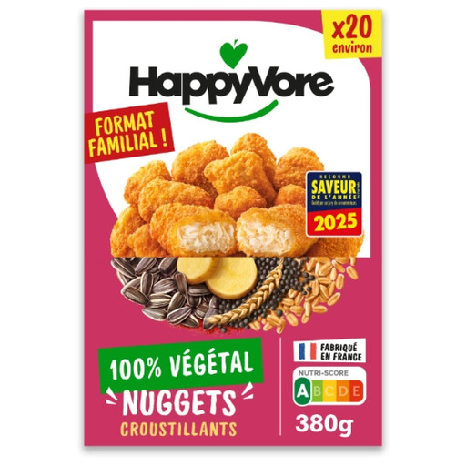 HappyVore plant-based nuggets, 20 pieces, 380 g