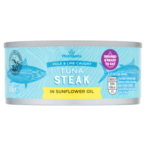 Morrisons Tuna Steaks with Sunflower Oil 110g