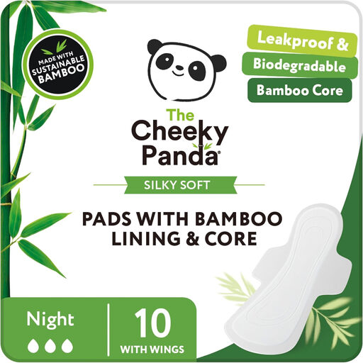 The Cheeky Panda Pads Night 10 Pack