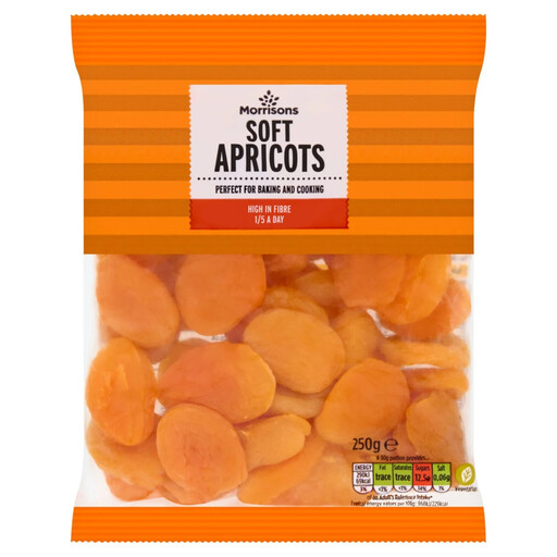 Morrisons Soft Apricots 250g pack