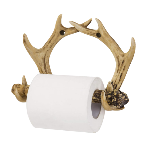 MyGift Wandmontierter Toilettenpapierhalter im Geweih-Design