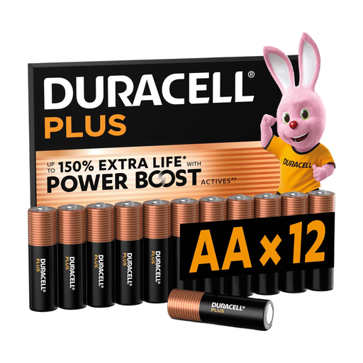 DURACELL Plus AA (Lot de 12)