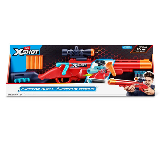 X-Shot Excel fusil à pompe + 16 fléchettes