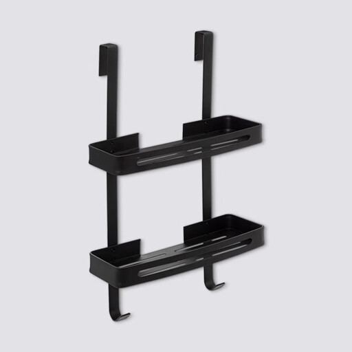 5five Blackalu Shower Basket - Aluminium, 32.5 x 16 x 60 cm