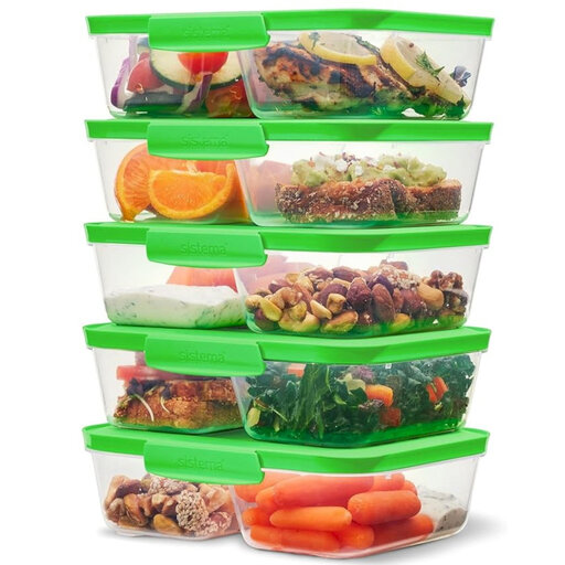 Sistema Nest It Meal Prep Containers 870ml Pack of 5