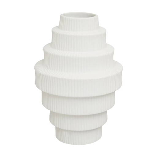 Premier Housewares Fabia Vase in White, Large