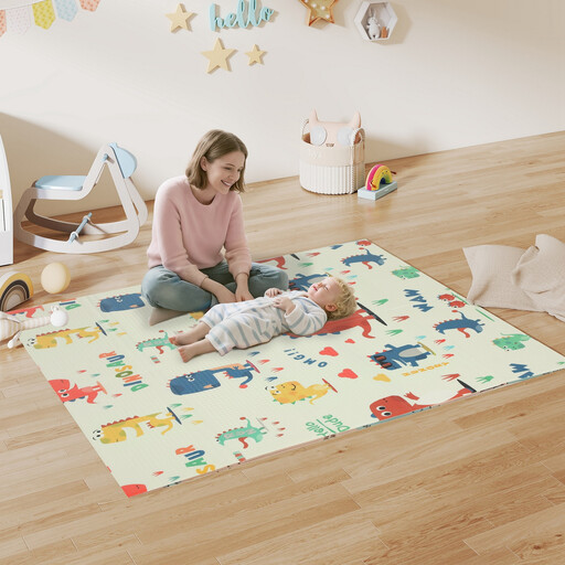 AIYAPLAY Baby Play Mat with dinosaur theme