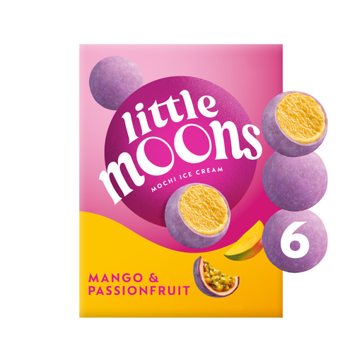 Little Moons Passionfruit & Mango Mochi Ice Cream 6x32g