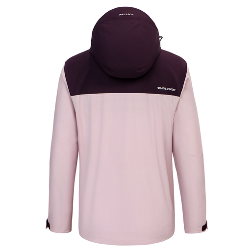 PELLIOT Two-Tone Fleece-Lined Jacket for Women - Pink