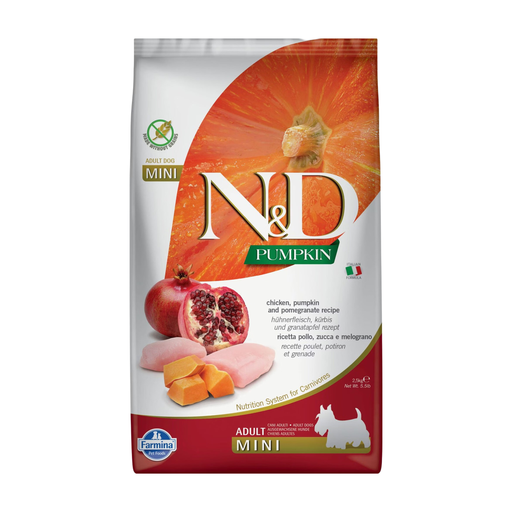 Farmina N&D Pumpkin Chicken Adult Mini 2.5 kg.