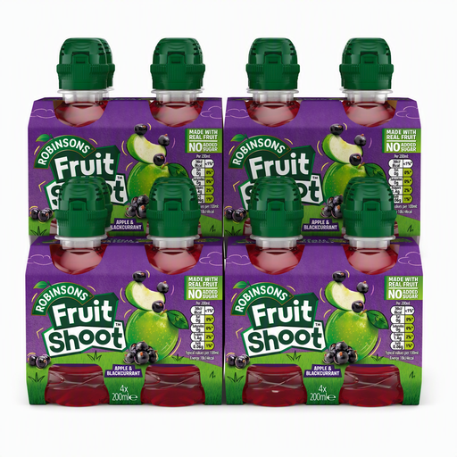 Robinsons Fruit Shoot 苹果黑加仑饮品 4 x 4 x 200ml