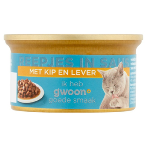g'woon Chicken and Liver Strips in Sauce Wet Cat Food