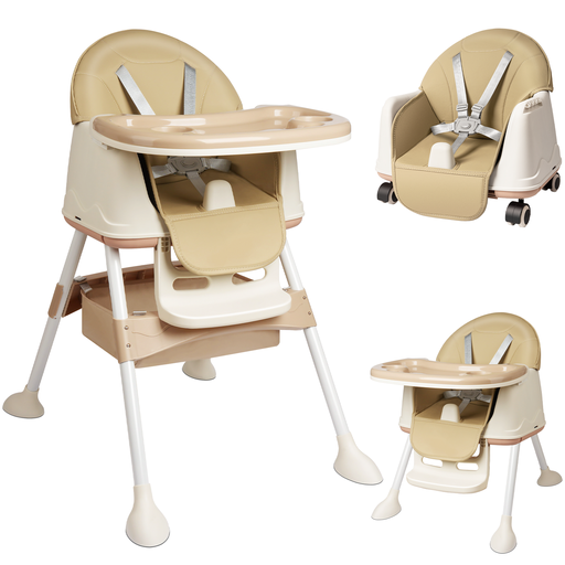 XINZI Children's High Chair Folding 4in1 Beige